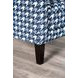 Colindale Gray and Blue Upholstered Accent Chair with Pillow
