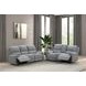 Morcote Gray Power Reclining Living Room Set with USB Charging