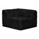 Nappi Black 80" Modular Loveseat