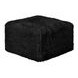 Nappi Black Square Ottoman