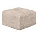 Nappi Taupe Square Ottoman