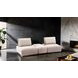 Stavanger Light Brown 3 Piece Modular Sectional with Rectangular Ottoman