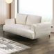 Gladbach Linen White 65" Loveseat