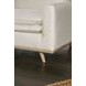 Monthey Oak and Linen White 83" Sofa