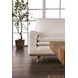Monthey Oak and Linen White 83" Sofa