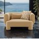 Phedra Yellow Upholstered Oversized Accent Chair with Pillow