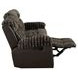 Dionysus Brown Glider Reclining Sofa with USB Charging and LED
