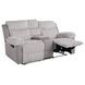 Dionysus Gray Glider Reclining Loveseat with USB Charging and LED