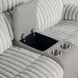 Dionysus Gray Glider Reclining Loveseat with USB Charging and LED