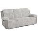 Dionysus Gray Glider Reclining Sofa with USB Charging and LED