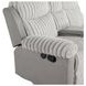Dionysus Gray Glider Reclining Sofa with USB Charging and LED