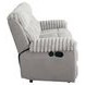 Dionysus Gray Glider Reclining Sofa with USB Charging and LED