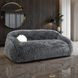 Darwen Dark Gray 84" Sofa with Pillow