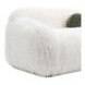 Darwen White 67" Loveseat with Pillow