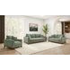 Watton Olive Green Living Room Set with Pillows