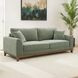 Watton Olive Green Living Room Set with Pillows