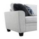 Enea Light Gray 64" Loveseat with Pillows