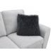 Enea Light Gray 64" Loveseat with Pillows