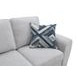 Enea Light Gray 64" Loveseat with Pillows
