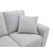 Enea Light Gray 84" Sofa with Pillows