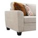Enea Taupe 64" Loveseat with Pillows
