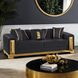 Valdosta Black 92" Sofa with Pillows