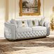 Adelpha Beige Living Room Set with Pillows