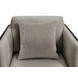 Benilde Taupe Upholstered Swivel Chair
