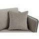 Benilde Taupe 63" Loveseat with Pillows