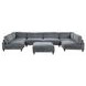 Dagenham Gray 178" Modular Sectional