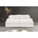 Tavedestrand White 94" Double Chaise Sofa