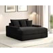 Veyrier Black 64" Arm Chaise