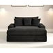 Veyrier Black 64" Arm Chaise