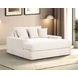 Veyrier White 64" Arm Chaise