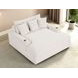 Veyrier White 64" Arm Chaise