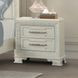 Stella Mia Creamy White 2 Drawer Nightstand with USB Charging