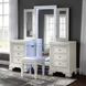 Stella Mia Creamy White Vanity Set with Stool