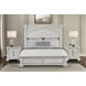 Promenade Wire Brushed White Queen Upholstered Panel Bed