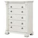 Promenade Wire Brushed White 5 Drawer Chest