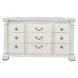 Promenade Wire Brushed White Upholstered Panel Bedroom Set