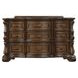 Leovanni Dark Brown Panel Bedroom Set