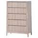 Gervais White Wash 5 Drawer Chest