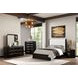 Osterley Black Queen Upholstered Panel Bed