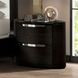 Osterley Black 2 Drawer Nightstand