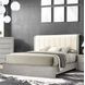 Osterley Light Gray and White Upholstered Panel Bedroom Set