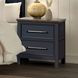 Pinetop Blue and Dark Brown 2 Drawer Nightstand