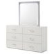 Stoholm White 6 Drawer Dresser