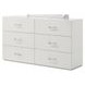 Stoholm White 6 Drawer Dresser