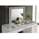 Stoholm White 9 Drawer Glass Top Vanity with Mirror and LED