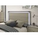 Rainier Gray King Panel Bed with LED